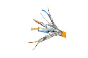 KARENDA High Quality Cat6a FTP Foil Shielded Network Cable 23awg Solid Oxygen Free Copper 8-Conductor Industrial 10G Ethernet VR