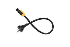 AU SAA Certified PowerCON Copper Power Cable 10A 250V 1m for Pro Audio Home Appliance & Stage Lighting