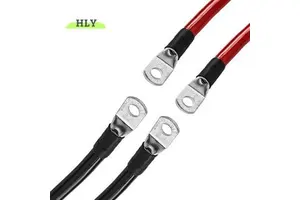 Inverter Connection Wires Custom Battery Wire 4AWG PVC Insulated Power Cables Red Black 60cm Electrical Auto/Car Battery Cable