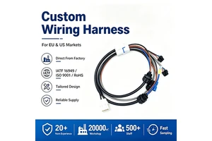 Waterproof 9P Vehicle Trailer Wiring Harness Stranded Conductor PVC Insulated Cable, Rated Voltage 600V