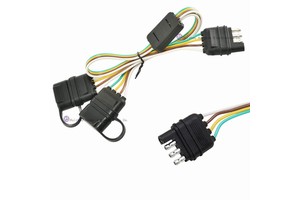 Heavy Duty 2/4/5 Way Male Female Trailer Plug Cable 12V 24V Truck Power Cable Assembly with Copper Conductor and PVC New 2023
