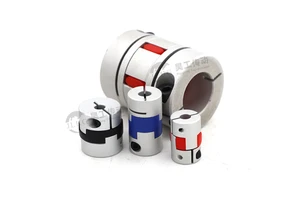 Manufacturer Customizable Aluminum Alloy Servo Motor Connector Elastic Screw Clamping Coupling Flexible Shaft Encoder Coupling