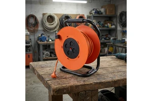 Israel Extension Power Cord Cable Reel With 16A 3 Pin 4 Outlets Sockets and 25/30/40/50M H05VV-F 3*1.5/2.5MM Cable