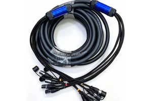 4CH CAT6 Shielded Audio Snake Cable, PVC Stage Ethernet Cable for Audio/video/network Control, Mics Speakers Monitors DVD Stereo