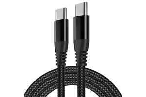 PD100W 20V 5A Type-C Data Cable Nylon Braiding Aluminum Alloy USB-C to USB-C Fast Charging Cable for Android Phones & Cameras