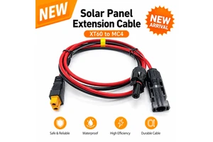 Outdoor DC Solar Cable 12AWG Waterproof Adapter Wire for Balcony Solar
