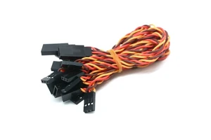 Futaba JR Male Female Anti-Interference Servo Extension Cable 22AWG Twisted Wire for RC Helicopter Car Parts 100mm 150mm