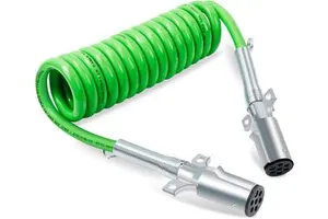 7 Way ABS Coiled Trailer Cord Electrical Power Cable for Truck Trailer