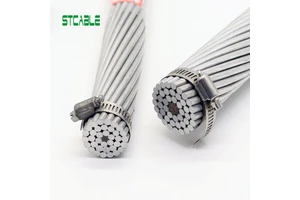 ACSR Rabbit Dog Wolf Moose Zebra Drake Panther Bare Conductor Price Aluminium Overhead Conductor With Steel Reinforced