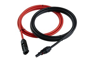 Solar PV Cable 4mm Tinned Copper Red Black PVC IP67 Waterproof High Low Temperature Resistance 1-5m Dual Head Photovoltaic