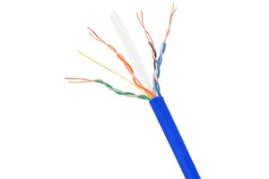 Anti Corrosion Teflon Insulated Cat 6 Ethernet Network Cable High Temperature PTFE Teflon UTP Network Cable for Industry