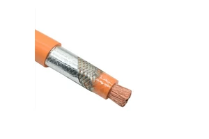 Shielded Cables On Electric Vehicle Orange Silicone Rubber High Voltage New Energy EV Cable Automotive Battery Cable EV Power Ca
