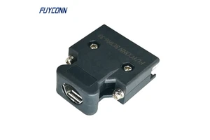 SCSI 20 Pin Mini Solder Type Servo Connector, SCSI MDR Connector 20pin Solder Male SCSI Connector with Screws Type Plastic Cover