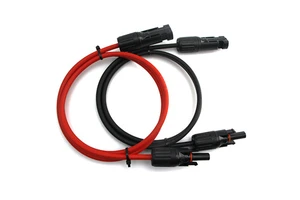 PV Solar DC Cable 4mm2 6mm2 Solar Panel Cable PV Compatible with Female and Male Connectors