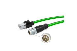 Factory OEM M12 Industrial Cables SFTP M12 Connector X Code 8pin to RJ45 Angle Ethernet Cable a Code 4pin 8pin M12 Cable 8 Pin