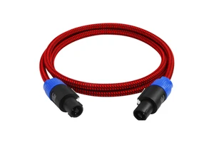 HiFi Premium 4-Core OFC Copper Speakon Speaker Cord Professional Outdoor Stage Audio Amplifier Speaker Connection Cable