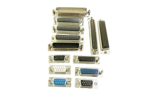 Original Brand D-type High-density Connector Assembly Vertically Panel Mounted Tray Packaging for Industrial Equipment Servo