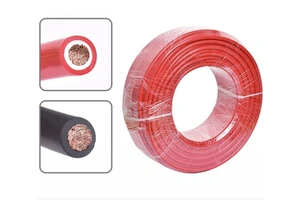 Black Leather RV 35 70 square Multi Strand Copper Core Flexible Connection Car Battery Cable