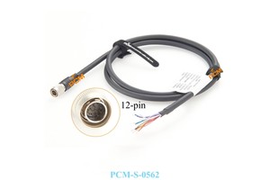 Hirose HRS HR10A-10P-12P Male Straight to Open End Power I/O Trigger Cable for GigE DXC Cognex Hitachi JAI Basler Dalsa
