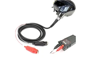 Daiwa Shimano 2-Pin Electric Fishing Reel Charging Cable with Alligator Clips for Marine Battery Connection