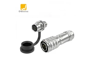 IP67 Copper Zinc Alloy Housing Aviation Plug Socket Quick Connection Waterproof 2/3/4/5-Pin Electrical Wire Cable For Power