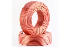 2-Core Outdoor Audio Speaker Cable for Home Theater Copper-Clad Aluminum Power Cord for KTV Stage Home Decorations