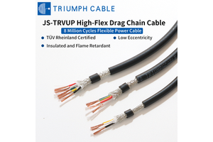 JS-TRVUP Dynamic Flex Drag Chain Cable Mesh Braided Shielding Flexible Control Cable Industrial Flexible Cables For Robotic Arms