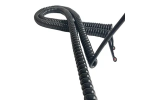 OEM Factory KaiMei RVUT 2-9 Core Copper PVC/PUR Insulated PU Jacket Abrasion Resistant Spring Wire Coiled Spiral Cable -40 +85