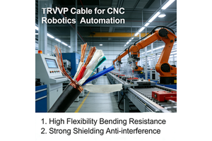 TRVVP HongDa Industrial Flexible Control Cable Shielded Drag Chain Wire PVC Insulated PVC Sheath Copper Braid Cable Machine