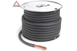 100M Black Orange 25mm2 170 a Amps Flexible PVC Car Battery Welding Cable