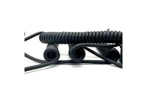 4-5 Cores High Elasticity Spiral Retractable Copper PVC Insulated 8-Pin Power Spring Cable for Home Appliances