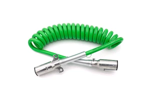 7 Way Trailer Spring Cord 7 Wire Trailer Coil Light Extension Connecting Cable for Semi Truck
