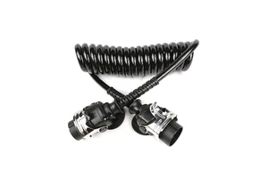 European Spiral Coil Cable 15 Pin Wholesale Cable Adr Trailer Truck Electric Wire Cable
