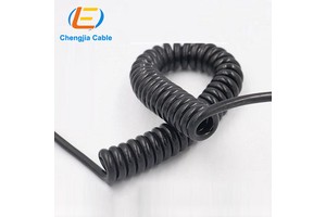 Spring Coiled Electrical 2 3 4 5 6 7 Core Matt or Glossy Electrical Spring Spiral Coiled Retractable Coiled Electrical Cord