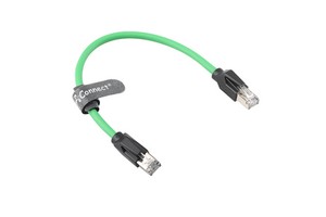 Industrial 100Mbps Cat5e Plastic Ethernet Cable Right-Angle Connectors High Flex Drag Chain for Automation Robot AGV Camera