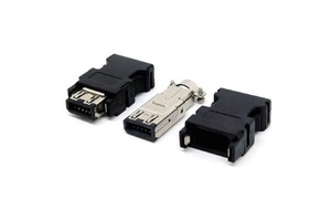SM-10P IEEE 1394 10P Plug Servo Drive CN2 10core Encoder Cable Connector Black for Yaskawa Siemens
