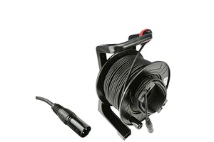 Professional XLR 3 Pin Male Female 50m Microphone Cable Reel with Foil Braid Shielding Low-Latency for Speaker Stage Performance