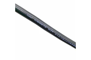 Black SJT Twisted Pair Speaker Audio Video Cable with Braid Shielding and PVC Jacket 1080P Resolution 3 X 2.08 Mm2 14 AWG Wire