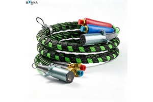 ABS Power 12 ft Air Line Hose Kit 3-in-1 Semi Truck Air Hose Wrap for Trailer Parts & Accessories for Semi Truck Tractor Trailer
