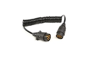 European N Type Trailer Cable 7 Ploe Coil Electrical 7 Core Power Cord Spiral 7 Pin Truck Cable/Spring Electric Cable