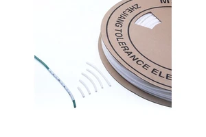 FSCAT O-Type PVC White 0.5mm Flexible Oil-Resistant Flame-Retardant 94v-2 Cable Identification Sleeve for Wire Labeling Rolls