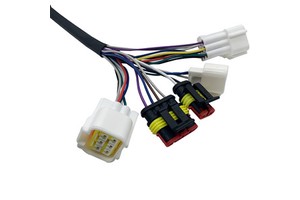 Custom 12-Pin Agricultural & Computer Use PTFE Insulated Copper Core IP66 Wiring Harness Set with Adapter Extension Cables