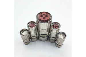 M23 17pin Female Servo Motor Connector Signal Encoder Plug Circular Connector for Factory Automation