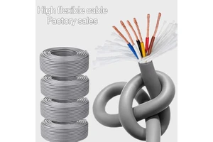 Factory TRVV High Flexible Control Cable Pure Copper 2/3/4/5/6/8/10/15/20 Stranded Core 20/35/50/60/70 Mm² CNC Robot Tank PVC