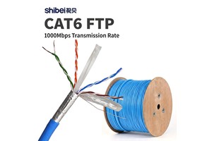 Industrial 305m Pull Box CAT6 FTP Cable Cross Frame Foil Shielded Internet LAN Cord for Smart Home Cat 6 Ethernet Cable