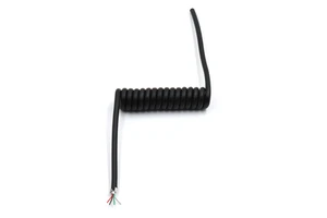TPU Spring Coiled Cable 4C/5C Spiral Electrical Wire Manufacturer Customizable Core Count