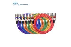 Customizable 100m Stage 3Pin XLR DMX Coaxial Cable PVC Jacket Braid Male-Female Audio Video Speakers Microphones Monitors