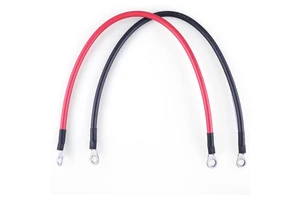 Terminal Connection Battery Cable with Tinned Copper Lug-Heavy Duty Inverter Connection Wire for Car, Solar, Boat, RV