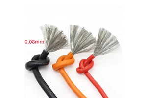 600V 200C High Temperature Cable 20 18 16 15 14 13 12 10 8AWG Ultra Flexible SIA Silicone Wire for Automotive Battery Cables