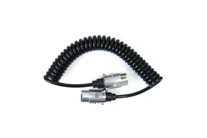 Heavy Duty Trailer Spiral Cable With Cable Car End Connect 12v Auto Trailer Connector Plugs